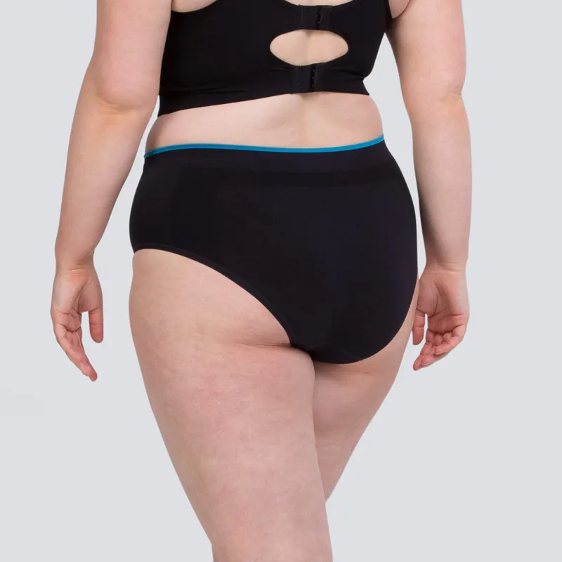 Runderwear Women's Running Briefs in Black-3