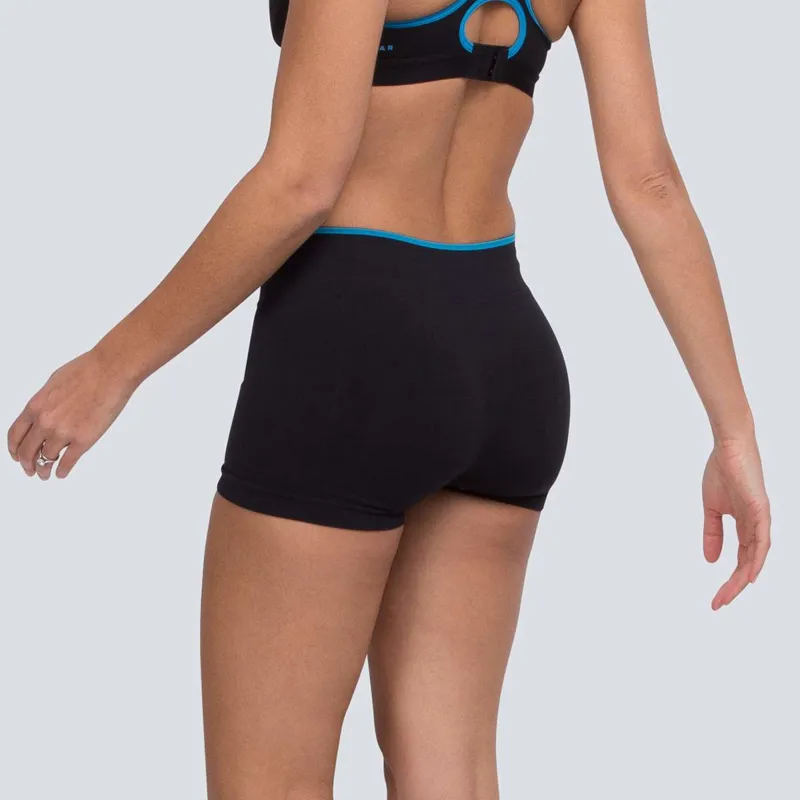 Runderwear Women's Running Hot Pants in Black-4