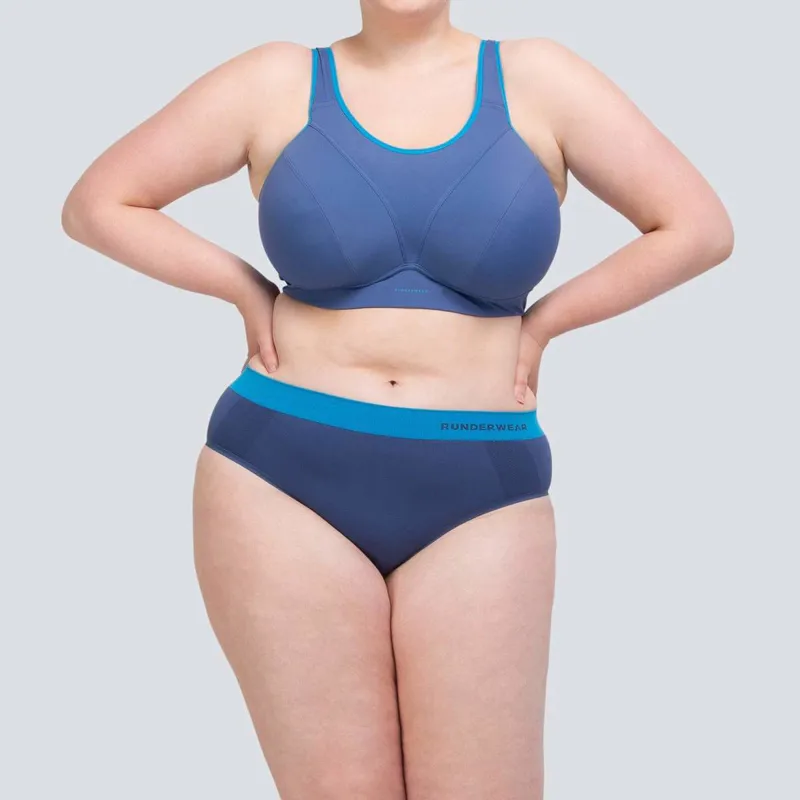 Runderwear Women's Running Hipster in Blue-2