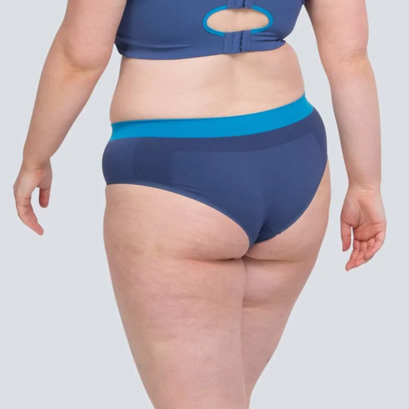 Runderwear Women's Running Hipster in Blue-4