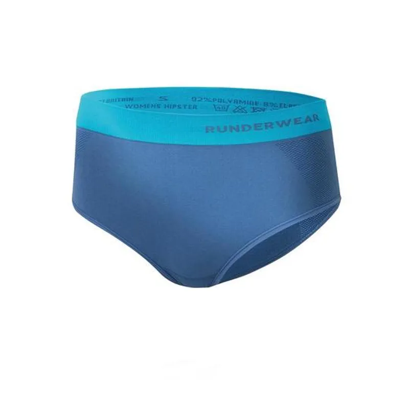 Runderwear Women's Running Hipster in Blue