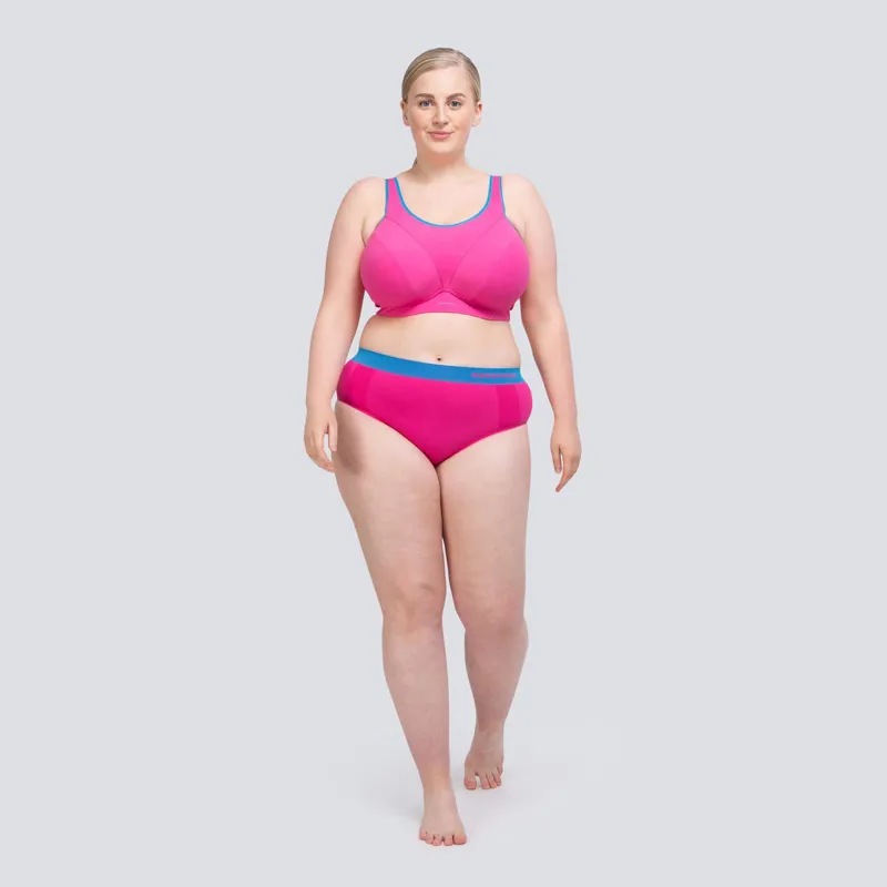 Runderwear Women's Running Hipster in Pink-1