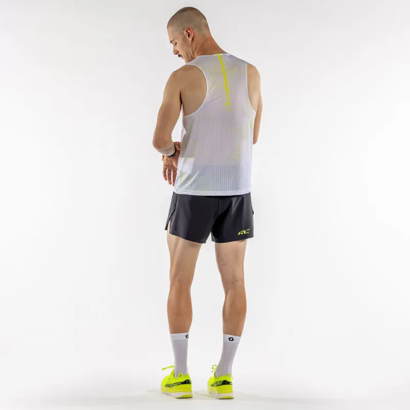 Scott RC Run SL Men's Tank in White/Yellow-3