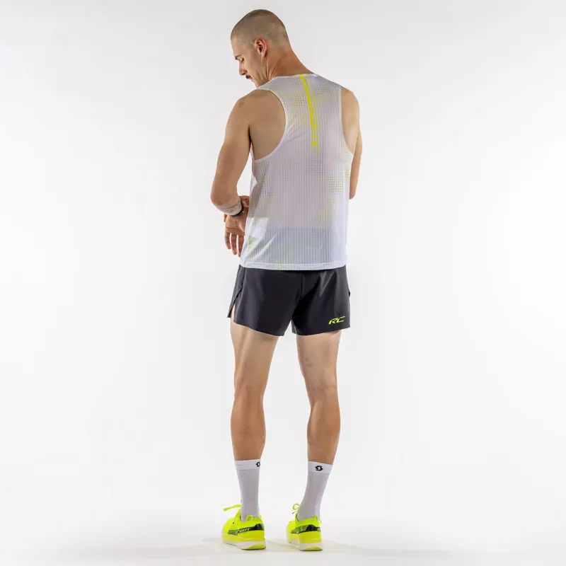 Scott RC Run Men's Split Running Short in Black/Yellow-3