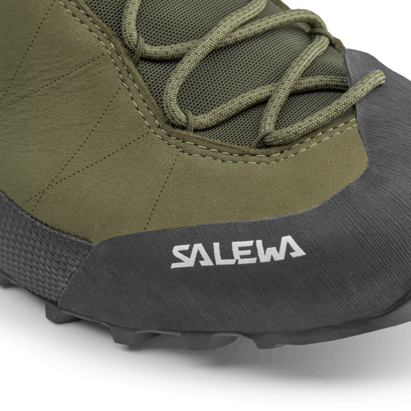 Salewa Wildfire Leather 2 GTX Men's Approach Shoe in Faded Green/Black-6