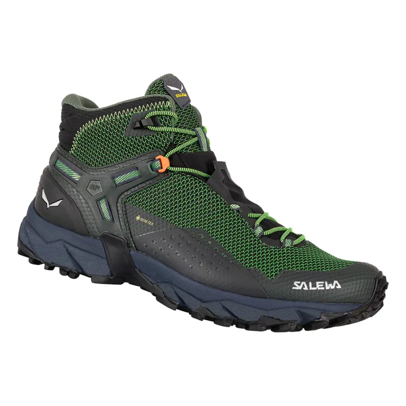 Salewa Ultra Flex 2 Mid GTX Men's Fast Hike Boot in Raw Green/PaleFrog