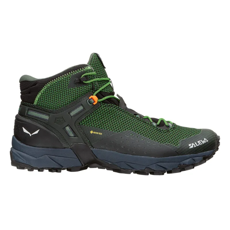 Salewa Ultra Flex 2 Mid GTX Men's Fast Hike Boot in Raw Green/PaleFrog-6
