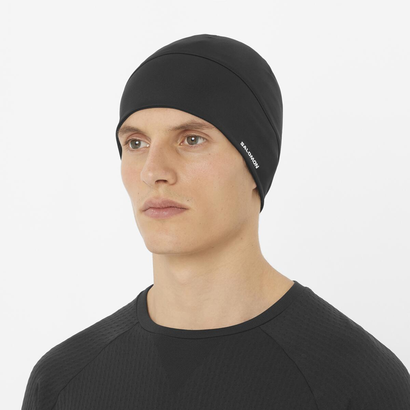 Salomon Active Men's Beanie In Deep Black-1