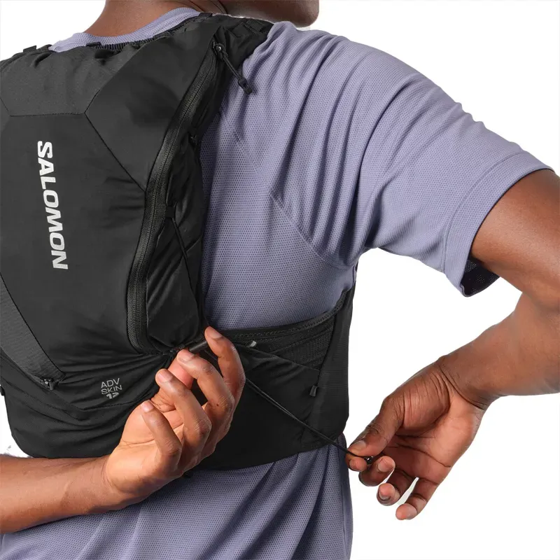 Salomon ADV Skin 12 Unisex Running Pack in Black-4