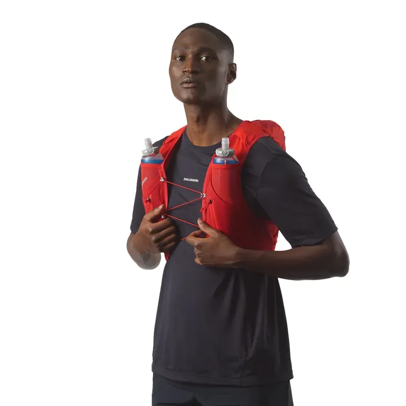 Salomon ADV Skin 12 Unisex Running Pack in Flame Scarlet/Haute Red-2