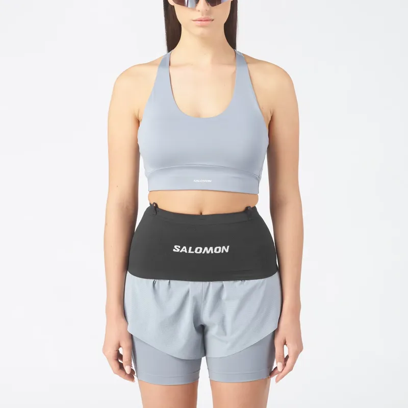 Salomon ADV Skin Seamless Unisex Running Belt in Black/White