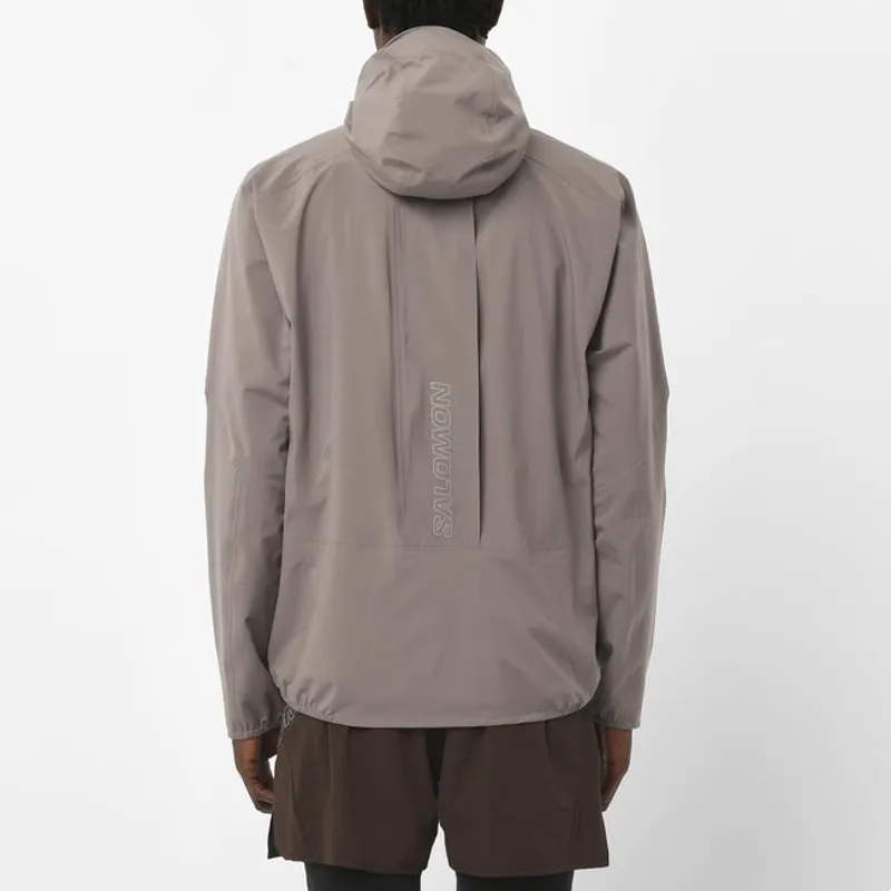 Salomon Bonatti Trail Men's Waterproof Running Jacket in Iron-3