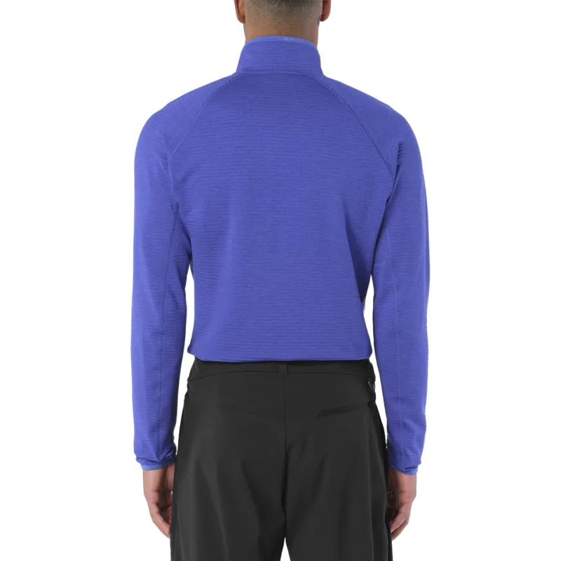 Salomon Essential Lightwarm Men's Half Zip Midlayer Fleece in Clematis Blue-2