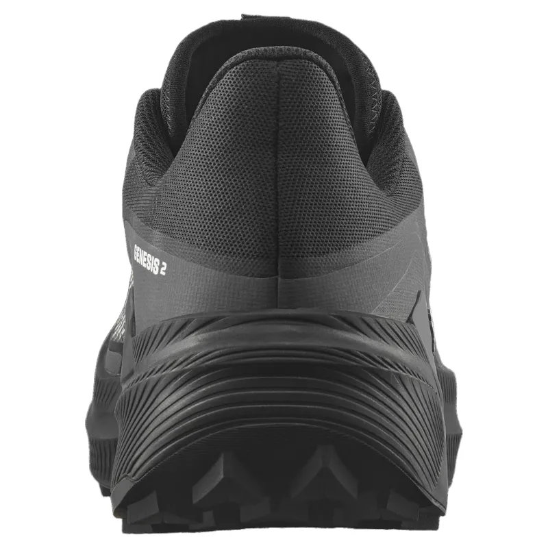 Salomon Genesis 2 Men's Trail Running Shoe in Black/Black/White-5
