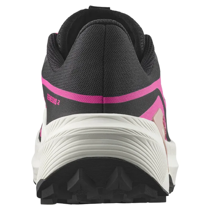 Salomon Genesis 2 Women's Trail Running Shoes in Black/Vanilla Ice/Pink Yarrow-5