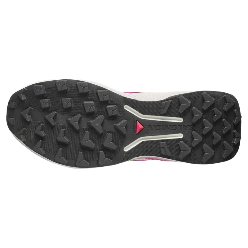 Salomon Genesis 2 Women's Trail Running Shoes in Black/Vanilla Ice/Pink Yarrow-2