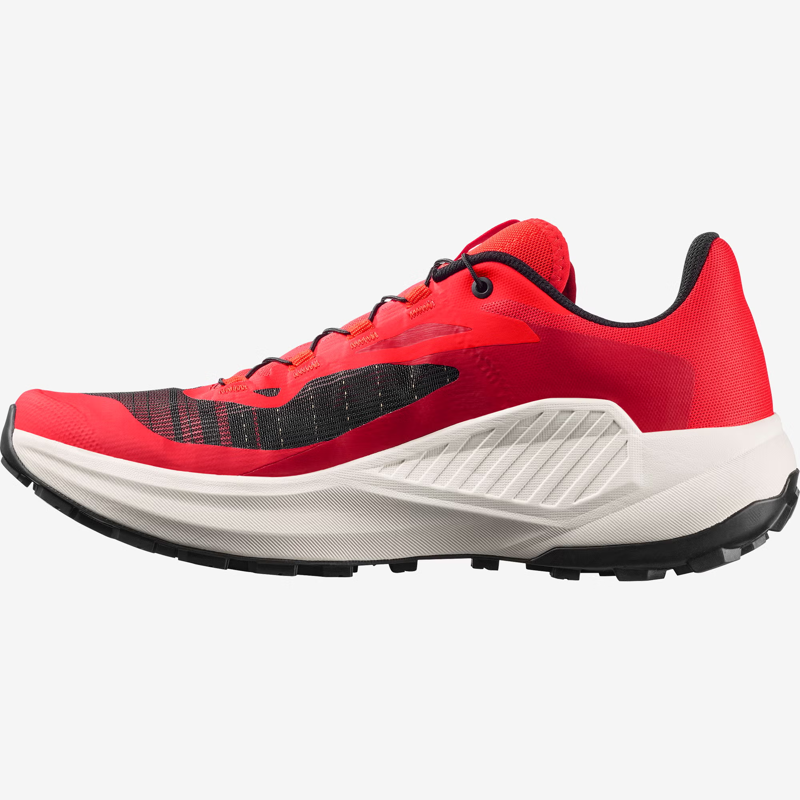 Salomon Genesis Men's Trail Running Shoe in Fiery Red/Lava Falls/Black-3