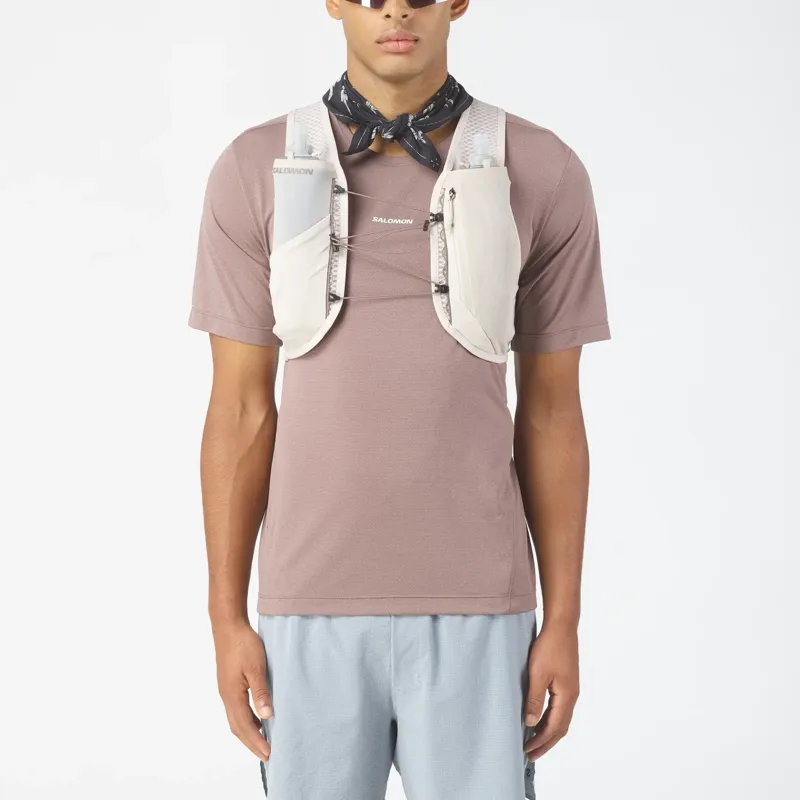 Salomon Gravel Skin 4 Unisex Running Vest in Iron/Silver Cloud