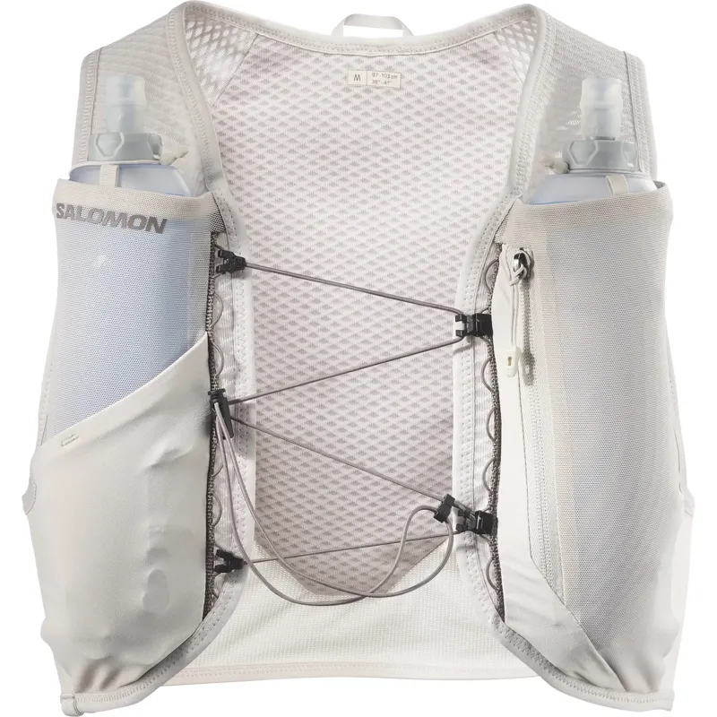 Salomon Gravel Skin 4 Unisex Running Vest in Iron/Silver Cloud-1