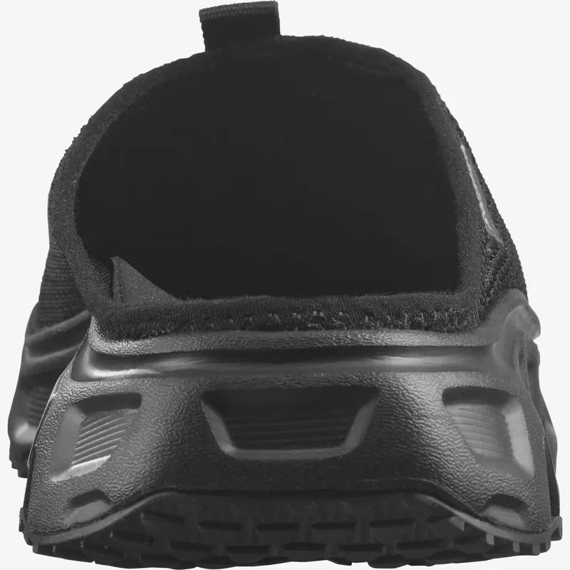 Salomon Reelax Slide 6.0 Recovery Sandals in Black/Black/Alloy-4