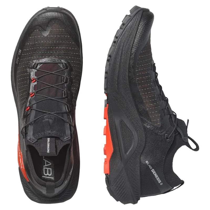Salomon S/LAB Genesis 2 Unisex Trail Running Shoe in Black/Black-2