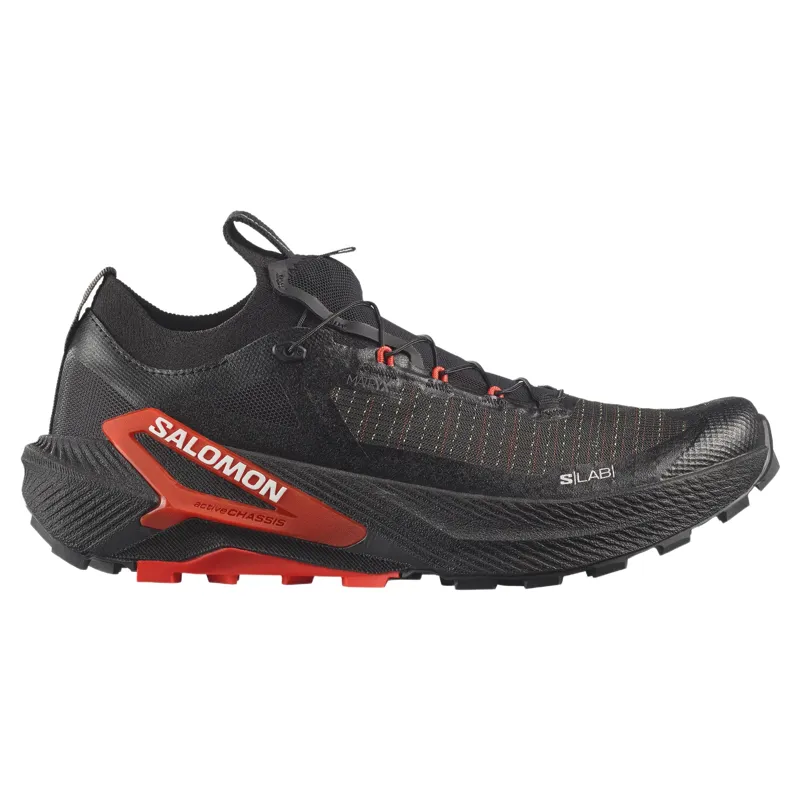 Salomon S/LAB Genesis 2 Unisex Trail Running Shoe in Black/Black