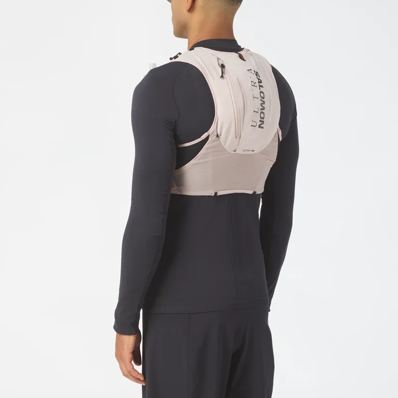 Salomon S/LAB ULTRA 12 Unisex Running Race Vest in Goat/Black-3