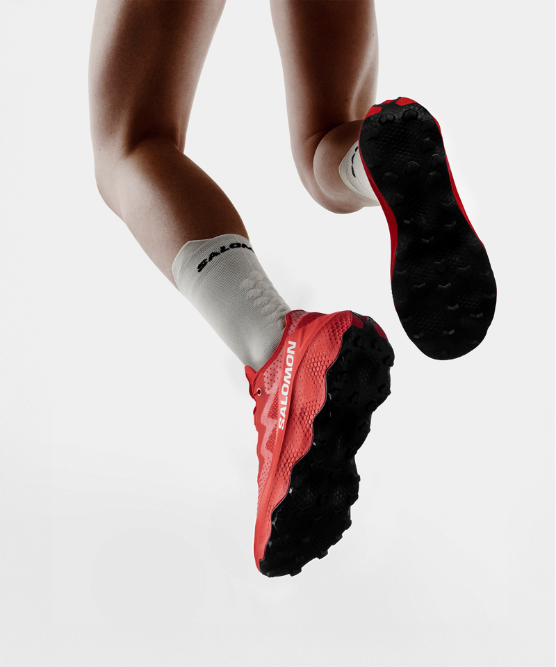 Salomon S/LAB Ultra Glide 1.5 Unisex Trail Running Shoe in Fiery Red/Fiery Red/White-1