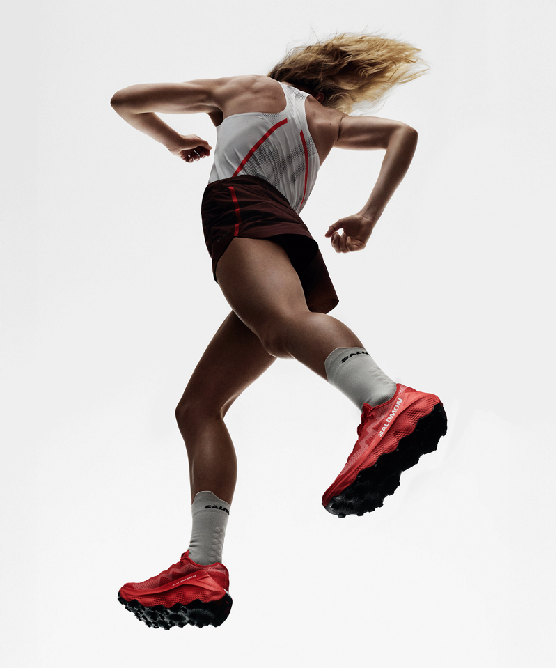 Salomon S/LAB Ultra Glide 1.5 Unisex Trail Running Shoe in Fiery Red/Fiery Red/White-2