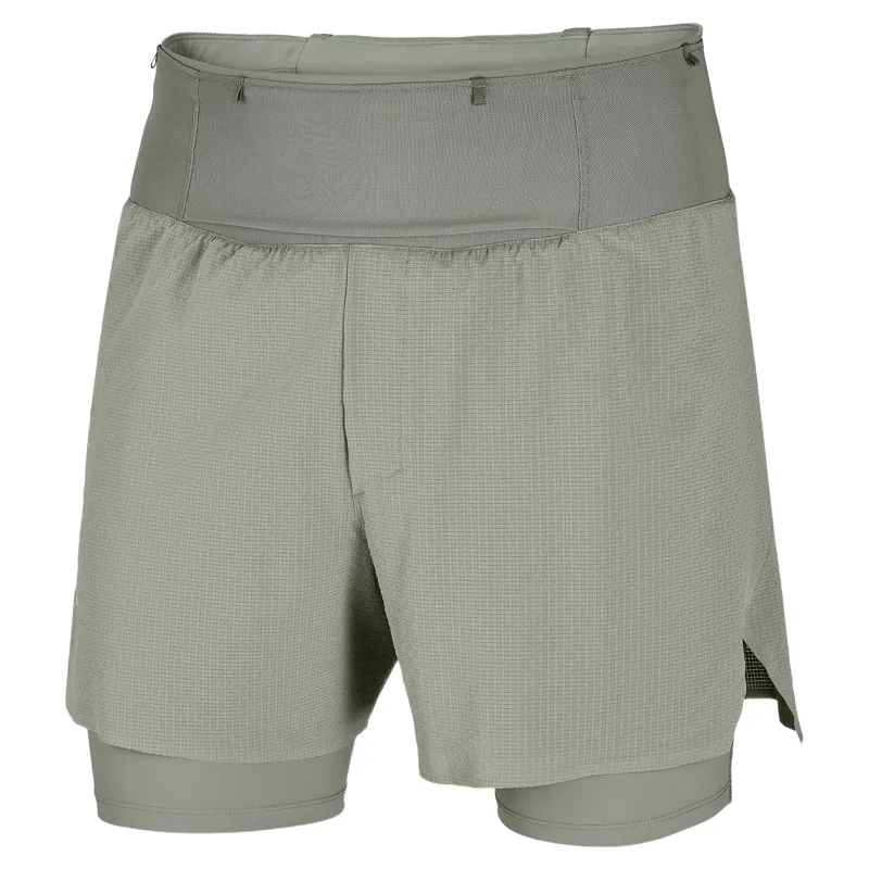 Salomon Sense Aero 2in1 Trail Running Short 5 inch Men's in Castor Grey-1