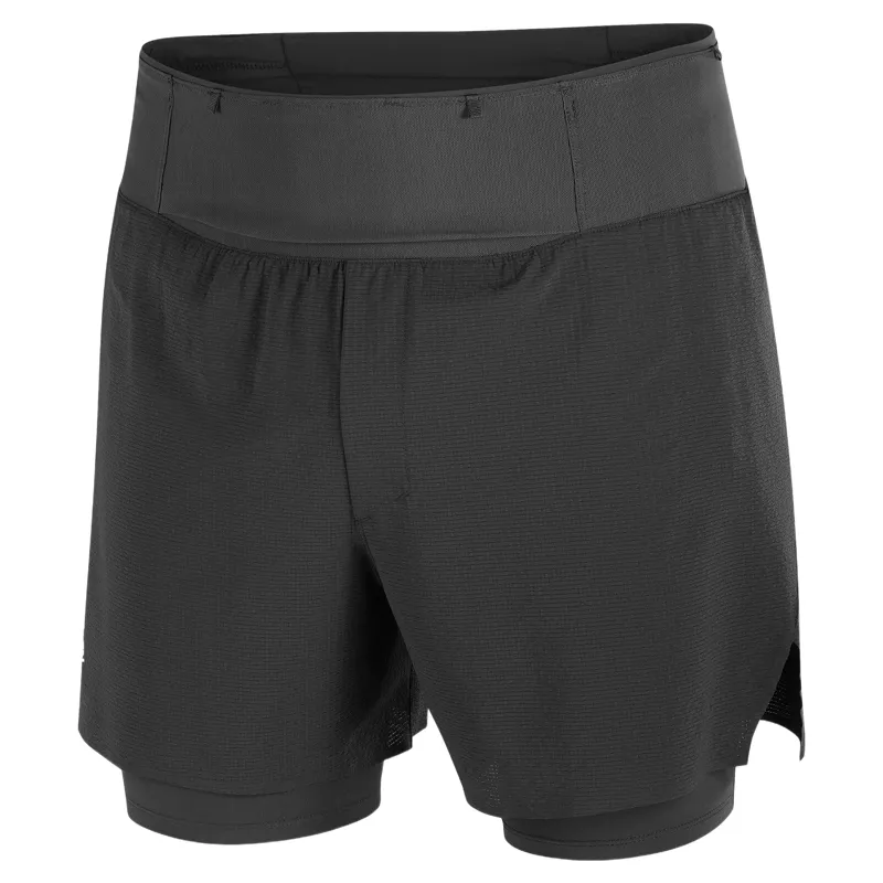 Salomon Sense Aero 2in1 5 inch Men's Running Short in Deep Black-1