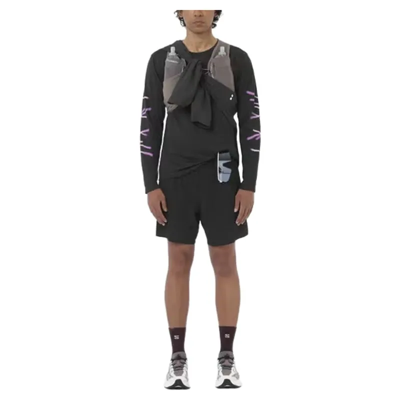 Salomon Sense Aero 7 inch Men's Running Shorts in Deep Black-2