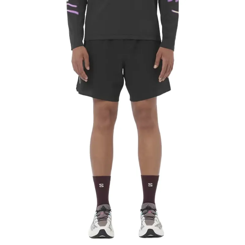 Salomon Sense Aero 7 inch Men's Running Shorts in Deep Black