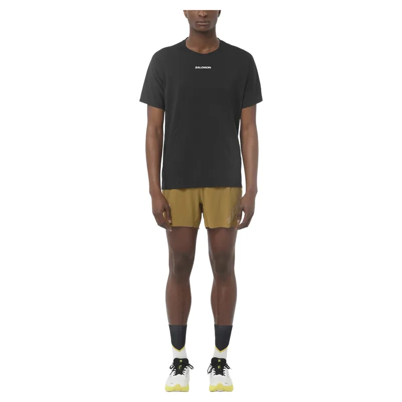 Salomon Sense Aero Graphic Men's Short Sleeve T-shirt in Deep Black-4