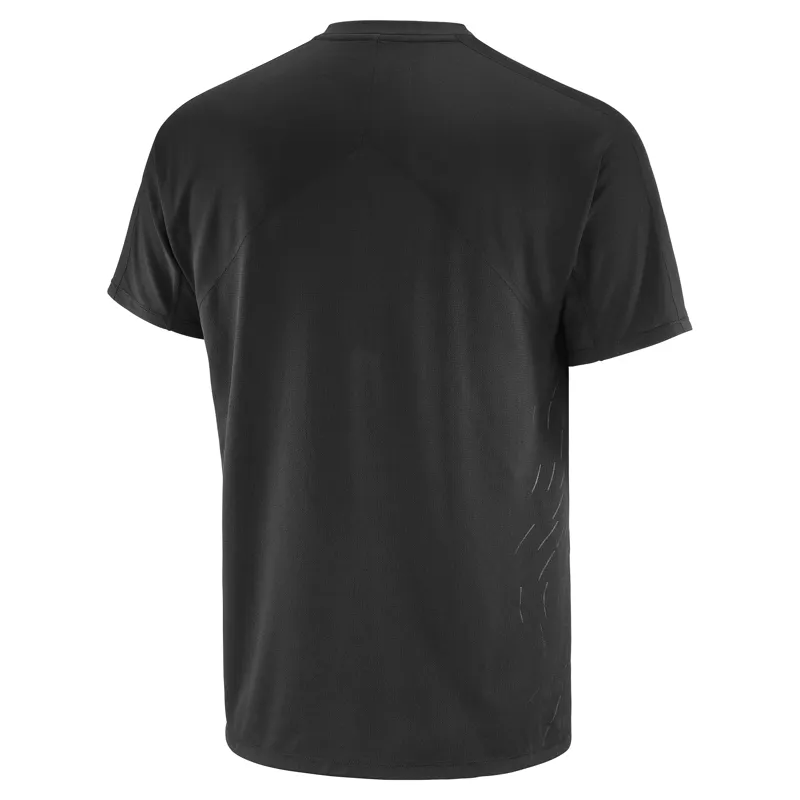 Salomon Sense Aero Graphic Men's Short Sleeve T-shirt in Deep Black-3