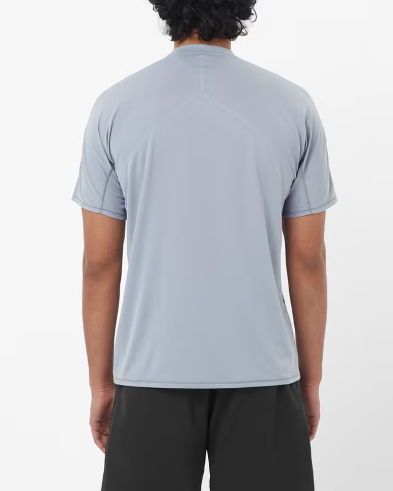 Salomon Sense Aero Graphic Men's Running T-shirt in Trade Winds/Pearl Blue-2