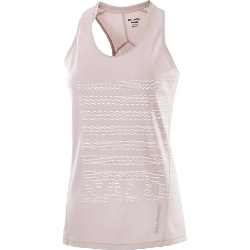 Salomon Sense Aero Graphic Women's Running Tank in Etherea
