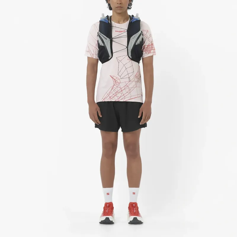 Salomon Sense Aero Stow 5inch Men's Running Short in Deep Black-2