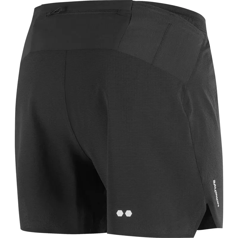 Salomon Sense Aero Stow 5inch Men's Running Short in Deep Black-4