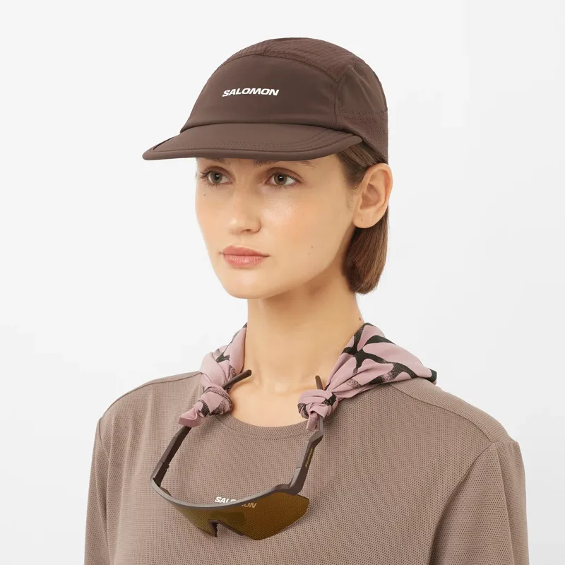 Salomon Sense Aero Unisex Cap in Coffee Bean-2