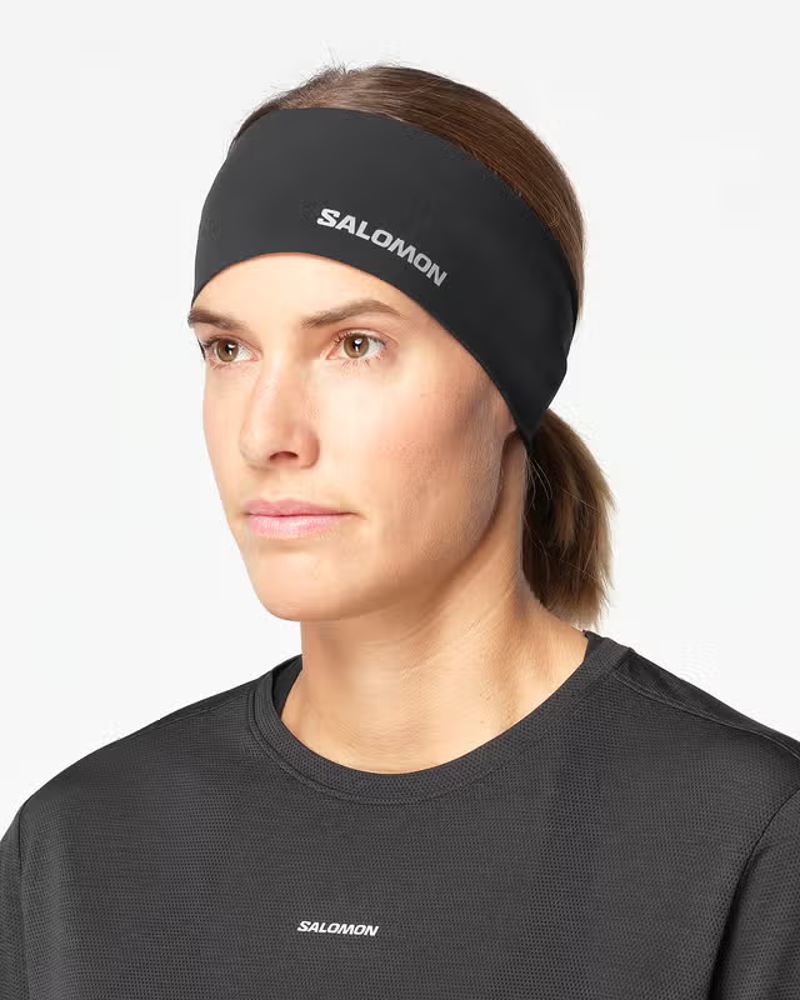 Salomon Sense Aero Unisex Headband in Deep Black-1