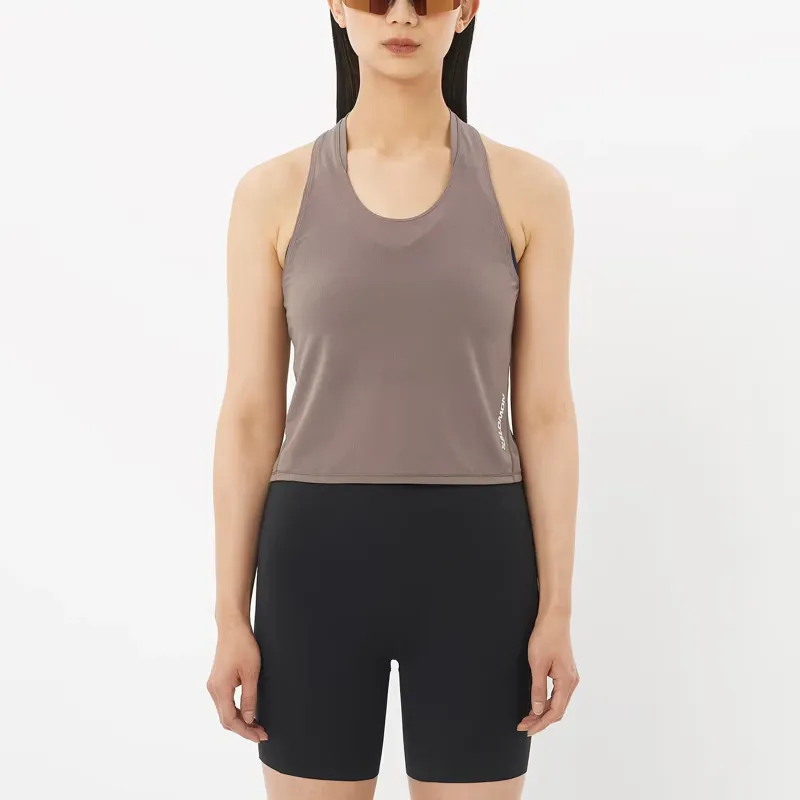 Salomon Sense Aero Women's Short Tank in Iron