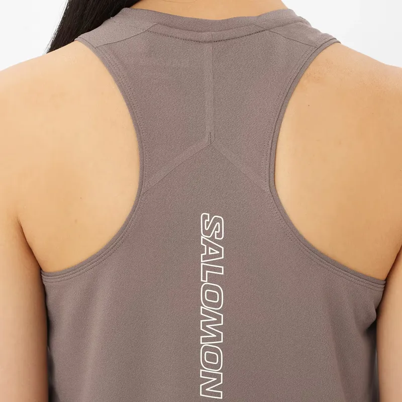 Salomon Sense Aero Women's Short Tank in Iron-3
