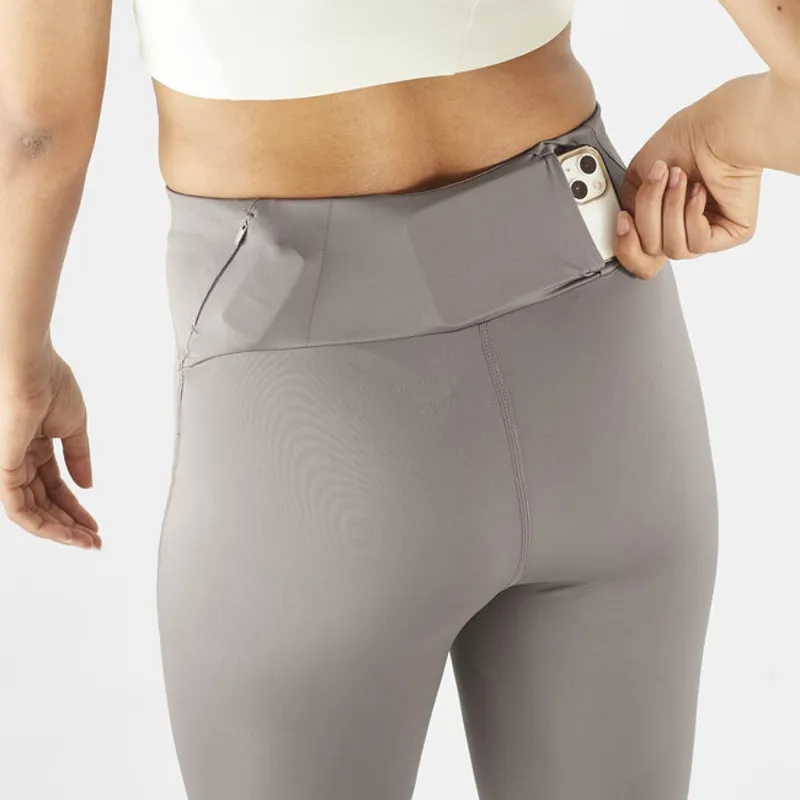 Salomon SHAKEout CORE 28 Women's Running Tight in Iron-3