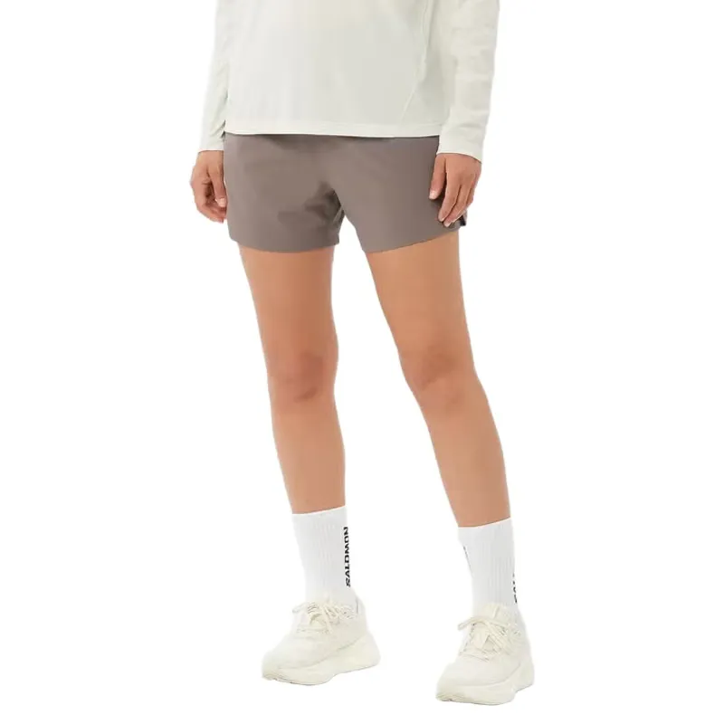 Salomon Shakeout Core 2in1 4 inch Women's Running Shorts in Antler