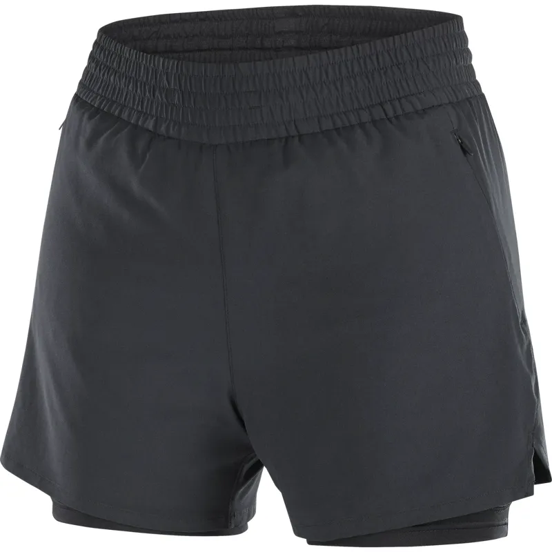 Salomon Shakeout Core 2in1 4inch Women's Running Shorts in Deep Black