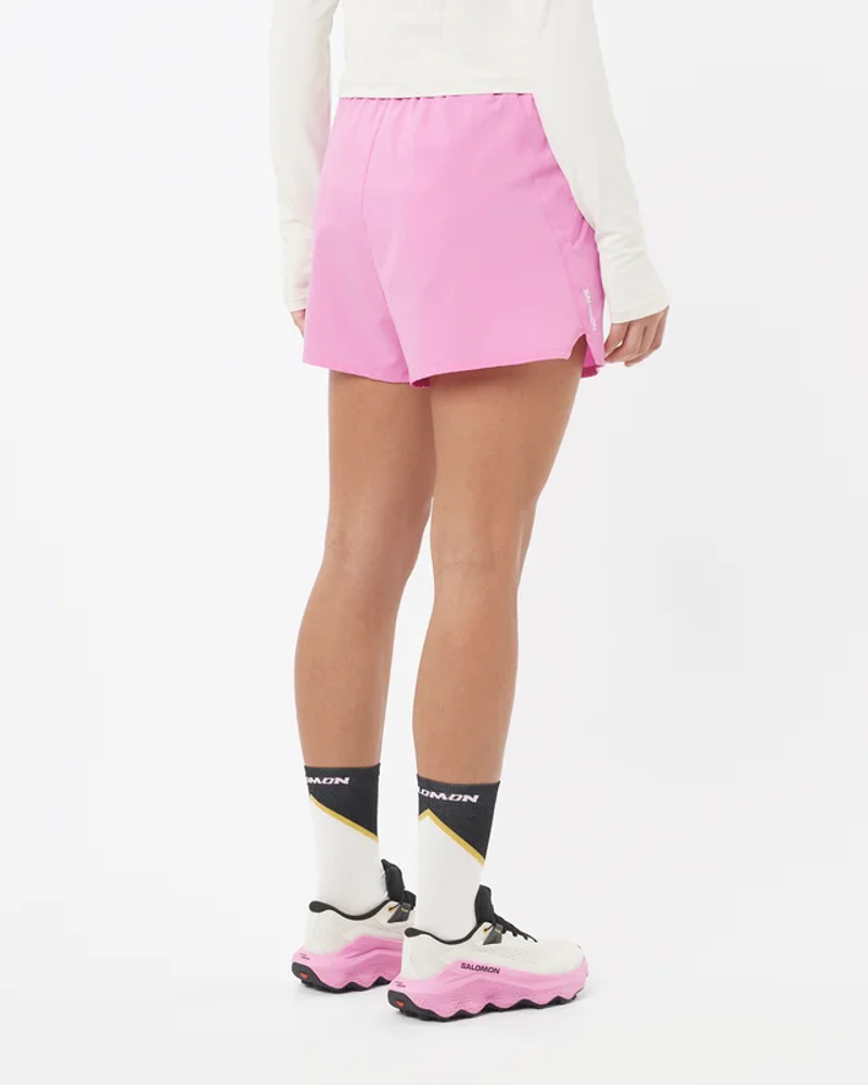 Salomon Shakeout Core 4 Women's Running Shorts in Cyclamen-2