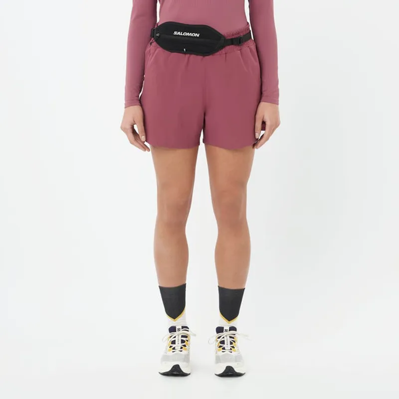 Salomon Shakeout Core 4inch Women's Running Shorts in Nocturne-1