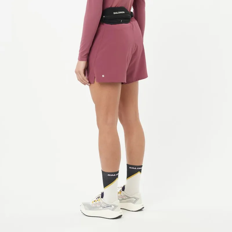 Salomon Shakeout Core 4inch Women's Running Shorts in Nocturne-2