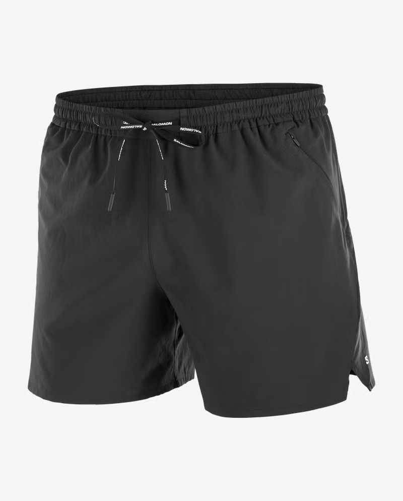 Salomon Shakeout Core 5inch Men's Running Shorts in Deep Black-1